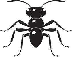 Majestic Black Ant Icon Vector Art Mastery Black Vector Ant Symbol An Iconic Logo Design