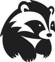 Badger Royal Crest Badger Majesty Insignia vector