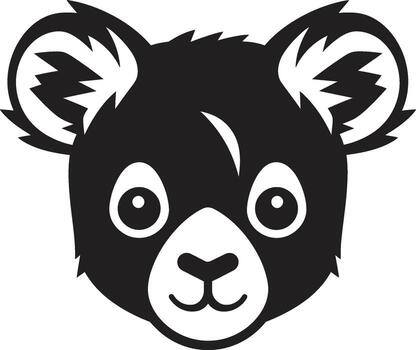 Silhouette of a Cozy Tree Hugger Geometric Hug Emblem in Black Simplicity vector