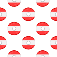 Pattern cookie with flag country Latvia in tasty biscuit png