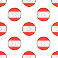 Pattern cookie with flag country Latvia in tasty biscuit png