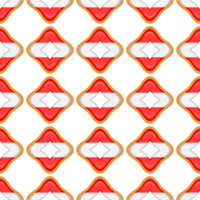 Pattern cookie with flag country Latvia in tasty biscuit png