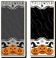 Illustration on theme sticker for celebration holiday Halloween with orange pumpkins png