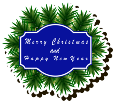 magnifique illustration sur thème de célébrer annuel Noël et Nouveau année vacances png