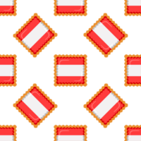 Pattern cookie with flag country Latvia in tasty biscuit png