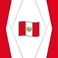 Peru Flag Abstract Background Design Template. Peru Independence Day Banner Social Media Post. Background vector