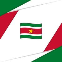 Suriname Flag Abstract Background Design Template. Suriname Independence Day Banner Social Media Post. Suriname vector