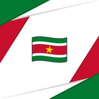 Suriname Flag Abstract Background Design Template. Suriname Independence Day Banner Social Media Post. Suriname vector