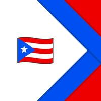 Puerto Rico Flag Abstract Background Design Template. Puerto Rico Independence Day Banner Social Media Post. Puerto Rico Cartoon vector