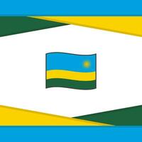 Rwanda Flag Abstract Background Design Template. Rwanda Independence Day Banner Social Media Post. Rwanda Vector