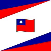 Taiwan Flag Abstract Background Design Template. Taiwan Independence Day Banner Social Media Post. Taiwan Design vector