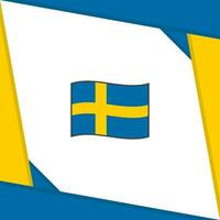 Sweden Flag Abstract Background Design Template. Sweden Independence Day Banner Social Media Post. Sweden Independence Day vector