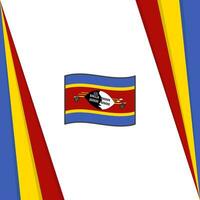 Swaziland Flag Abstract Background Design Template. Swaziland Independence Day Banner Social Media Post. Swaziland Flag vector
