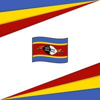 Swaziland Flag Abstract Background Design Template. Swaziland Independence Day Banner Social Media Post. Swaziland Design vector