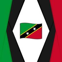 Santo kitts y nevis bandera resumen antecedentes diseño modelo. Santo kitts y nevis independencia día bandera social medios de comunicación correo. antecedentes vector