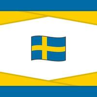 Sweden Flag Abstract Background Design Template. Sweden Independence Day Banner Social Media Post. Sweden Vector
