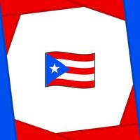 Puerto Rico Flag Abstract Background Design Template. Puerto Rico Independence Day Banner Social Media Post. Puerto Rico Banner vector