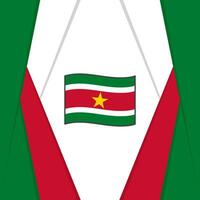 Suriname Flag Abstract Background Design Template. Suriname Independence Day Banner Social Media Post. Suriname Background vector