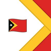 Timor Leste Flag Abstract Background Design Template. Timor Leste Independence Day Banner Social Media Post. Timor Leste Cartoon vector