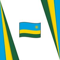 Rwanda Flag Abstract Background Design Template. Rwanda Independence Day Banner Social Media Post. Rwanda Flag vector