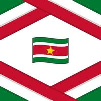 Suriname Flag Abstract Background Design Template. Suriname Independence Day Banner Social Media Post. Suriname Template vector