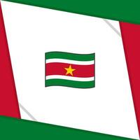 Suriname Flag Abstract Background Design Template. Suriname Independence Day Banner Social Media Post. Suriname Independence Day vector