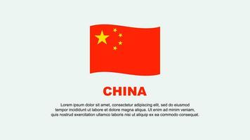 China bandera resumen antecedentes diseño modelo. China independencia día bandera social medios de comunicación vector ilustración. China antecedentes