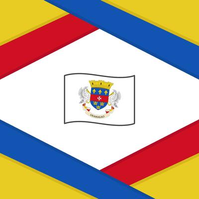 Saint Barthelemy Flag Abstract Background Design Template. Saint Barthelemy Independence Day Banner Social Media Post. Saint Barthelemy Template