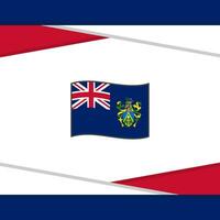Pitcairn Islands Flag Abstract Background Design Template. Pitcairn Islands Independence Day Banner Social Media Post. Pitcairn Islands Vector