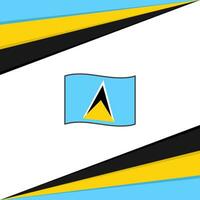 Saint Lucia Flag Abstract Background Design Template. Saint Lucia Independence Day Banner Social Media Post. Saint Lucia Design vector