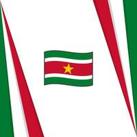 Suriname Flag Abstract Background Design Template. Suriname Independence Day Banner Social Media Post. Suriname Flag vector