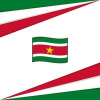 Suriname Flag Abstract Background Design Template. Suriname Independence Day Banner Social Media Post. Suriname Design vector