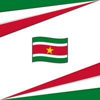 Suriname Flag Abstract Background Design Template. Suriname Independence Day Banner Social Media Post. Suriname Design vector