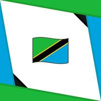 Tanzania Flag Abstract Background Design Template. Tanzania Independence Day Banner Social Media Post. Tanzania Independence Day vector