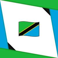 Tanzania Flag Abstract Background Design Template. Tanzania Independence Day Banner Social Media Post. Tanzania Independence Day vector