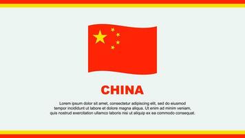 China bandera resumen antecedentes diseño modelo. China independencia día bandera social medios de comunicación vector ilustración. China diseño