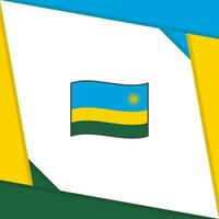 Rwanda Flag Abstract Background Design Template. Rwanda Independence Day Banner Social Media Post. Rwanda Independence Day vector