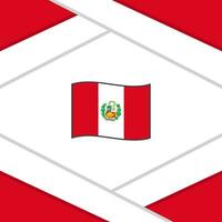 Peru Flag Abstract Background Design Template. Peru Independence Day Banner Social Media Post. Template vector