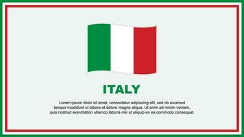 Italia bandera resumen antecedentes diseño modelo. Italia independencia día bandera social medios de comunicación vector ilustración. Italia bandera