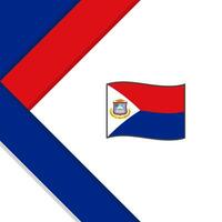 Sint Maarten Flag Abstract Background Design Template. Sint Maarten Independence Day Banner Social Media Post. Sint Maarten Illustration vector