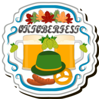 hermosa ilustración en tema de celebrando anual Oktoberfest fiesta png