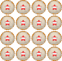 Pattern cookie with flag country Latvia in tasty biscuit png