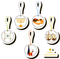 lindo ilustração em tema do a comemorar anual hanukkah feriado png