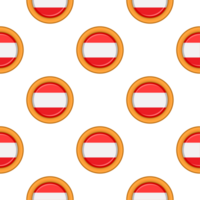 Pattern cookie with flag country Latvia in tasty biscuit png