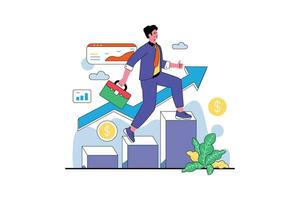 Successful Business Person - Flat Vector