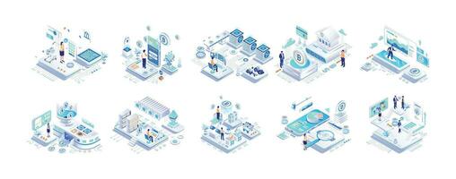 Isometric Vector - Illustration Flat