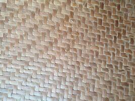 Indonesian woven wood texture or pattern, background photo
