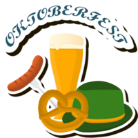 schön Illustration auf Thema von feiern jährlich Oktoberfest Urlaub png