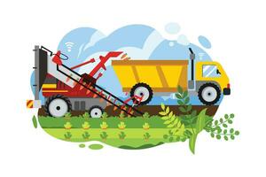 Smart Farming - Automatic System Flat vector