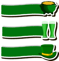 lindo ilustração em tema do a comemorar anual feriado st. patrick's dia png